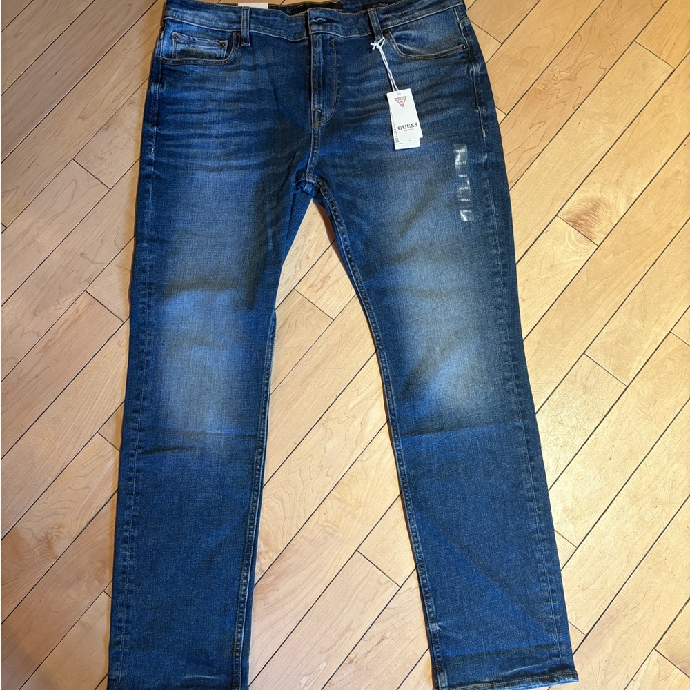 Guess Blue Straight Jeans Classic Style